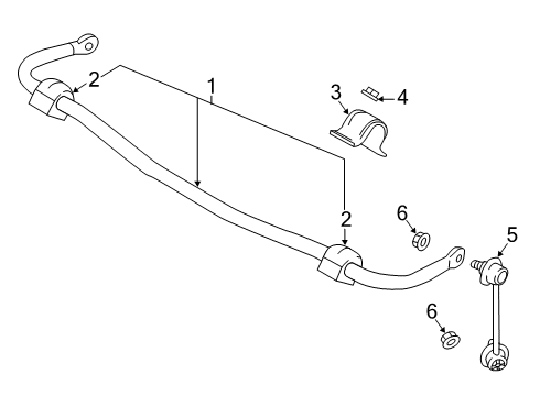 2018 Mazda 6 Stabilizer Bar & Components Diagram