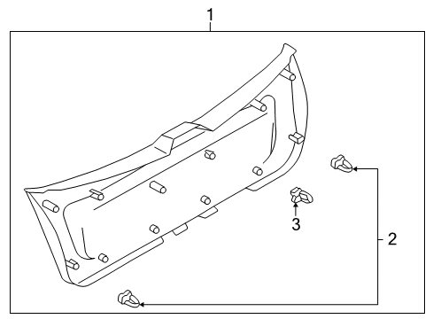 2003 Mazda Protege5 Interior Trim - Lift Gate
