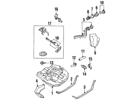1995 Mazda Protege Dust Cover Seal Diagram for B455-42-244