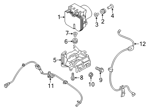 2019 Mazda 6 Modulator Valve Diagram for GDYM-43-7A0B