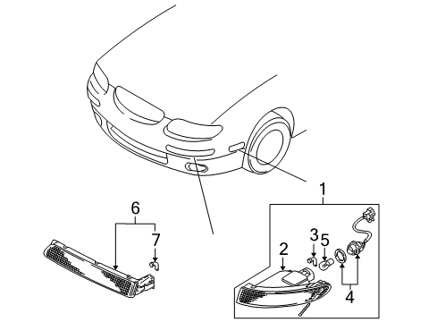2000 Mazda Millenia Signal Lamps Diagram