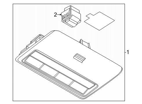 2025 Mazda CX-70 Overhead Console
