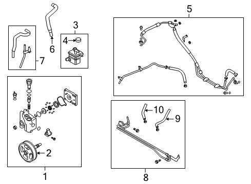 2008 Mazda 3 P/S Pump & Hoses Diagram 2