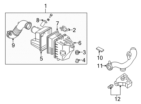 2008 Mazda Tribute Air Intake Diagram