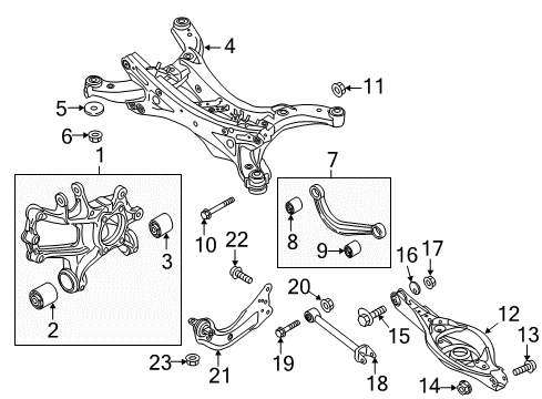 2017 Mazda CX-5 Rear Suspension Components Diagram