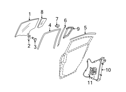 2008 Mazda 5 Rear Door Diagram