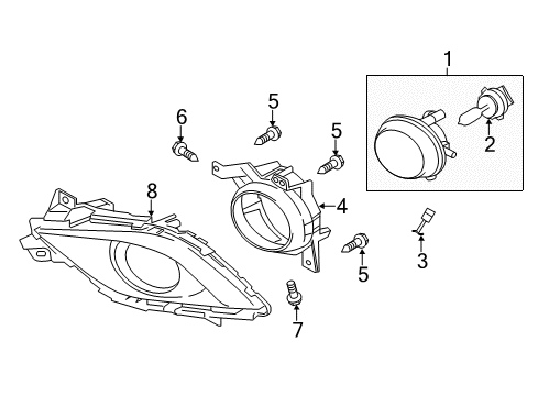 2014 Mazda 6 Bulbs Diagram