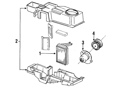 1991 Mazda Navajo Heater Components Diagram