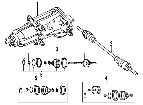 2005 Mazda Tribute Differential - Rear Diagram