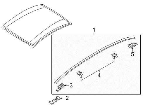 2004 Mazda RX-8 Exterior Trim - Roof