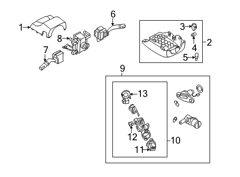 2004 Mazda RX-8 Anti-Theft Components Diagram