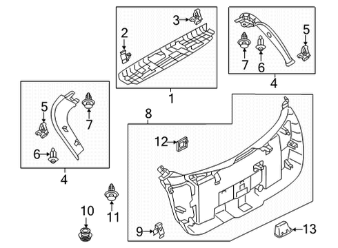 2022 Mazda MX-30 EV Interior Trim - Lift Gate