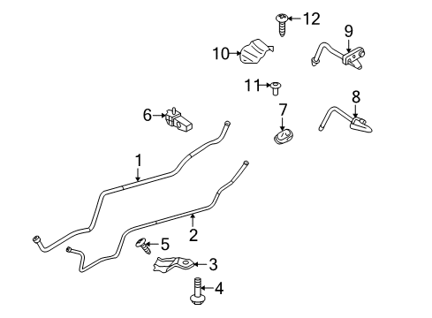 2007 Mazda CX-9 Rear A/C Lines