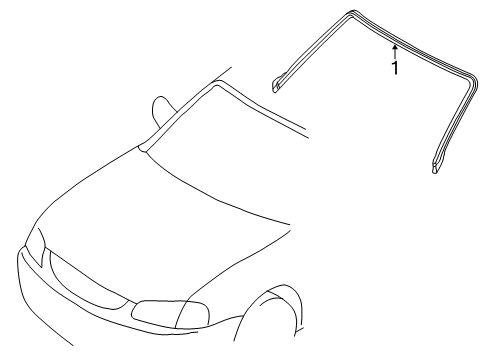 2001 Mazda Protege Reveal Moldings Diagram 2