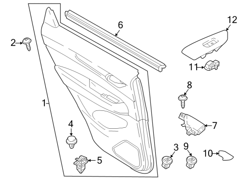 2025 Mazda CX-50 Interior Trim - Rear Door