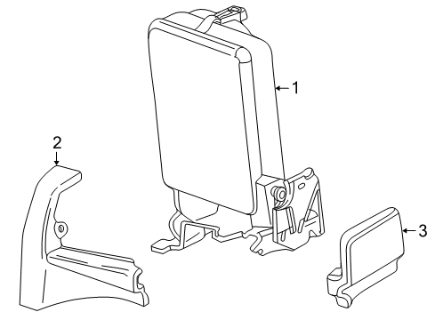 2004 Mazda B3000 Rear Seat Components