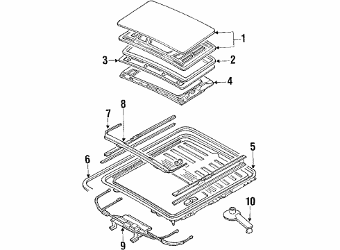 1989 Mazda 323 Sunroof Diagram