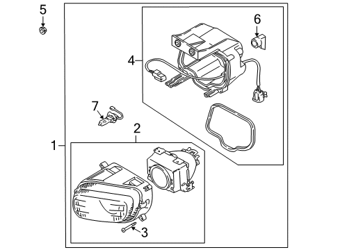 1996 Mazda Millenia Bulbs Diagram