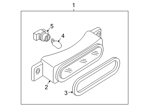 2008 Mazda RX-8 High Mount Lamps Diagram