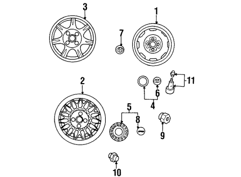 1997 Mazda Miata Wheels Diagram