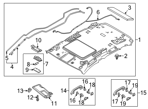 2021 Mazda CX-3 Interior Trim - Roof
