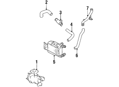 1989 Mazda MX-6 Turbocharger & Intercooler