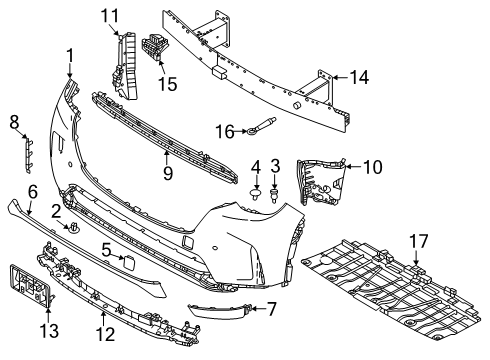 2024 Mazda CX-90 Bumper & Components - Front