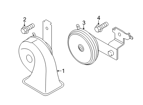 2014 Mazda 3 Horn Diagram for BHN1-66-790