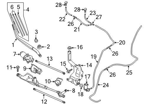 2013 Mazda 2 Wipers Diagram