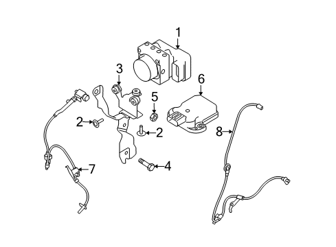 2009 Mazda 6 Modulator Valve Diagram for GSYR-43-7A0A
