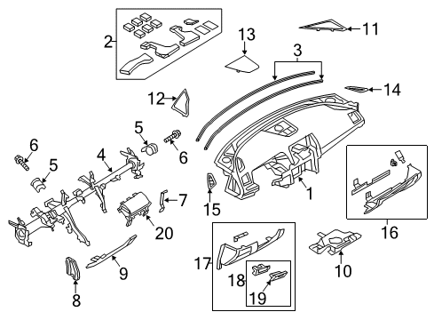 2016 Mazda 6 Instrument Panel Diagram