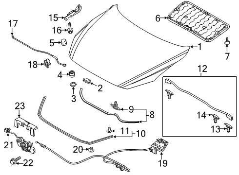 2025 Mazda 3 Hood & Components