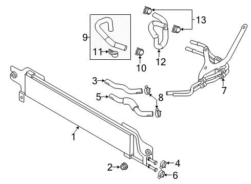 2007 Mazda CX-7 Oil Cooler Diagram