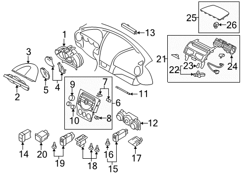 2011 Mazda RX-8 Switches Diagram