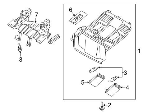 2023 Mazda CX-9 Mount Bracket Diagram for GKL4-69-98XA