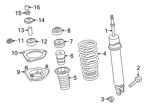 2024 Mazda MX-5 Miata Struts & Components Diagram