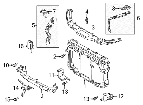 2014 Mazda CX-5 Radiator Support