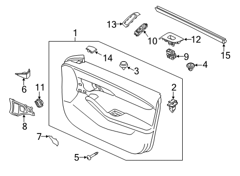2025 Mazda 3 Interior Trim - Front Door