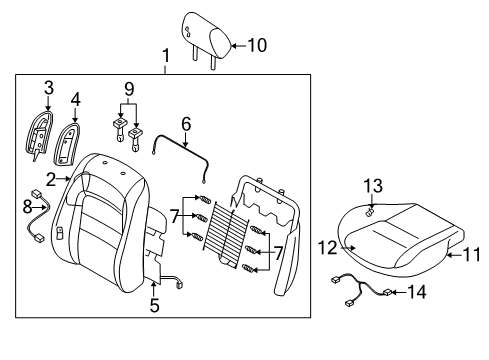 2004 Mazda 6 Front Seat Components