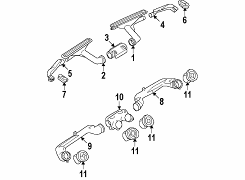 1991 Mazda Miata Air Distribution System