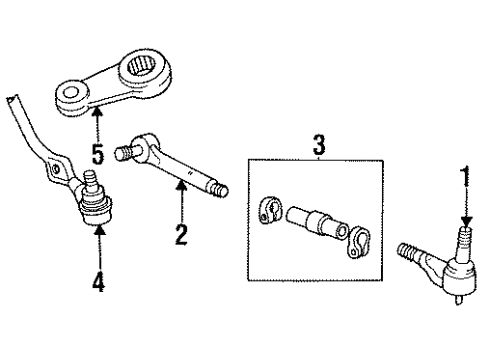 1994 Mazda B3000 Steering Gear & Linkage Diagram 6