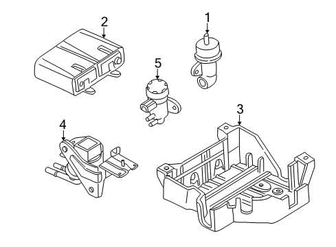 2006 Mazda Tribute Emission Components Diagram