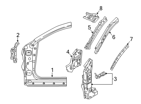 2021 Mazda CX-3 Front Pillar