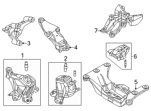2025 Mazda CX-70 Engine & Trans Mounting