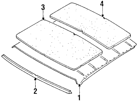 1986 Mazda B2000 Interior Trim Diagram 2