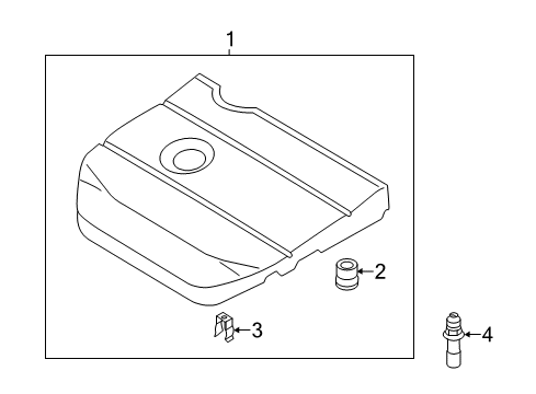 2012 Mazda 5 Engine Appearance Cover Diagram