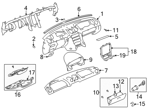 2002 Mazda Miata Instrument Panel Diagram