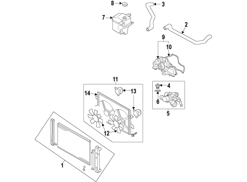 2011 Mazda CX-9 Cooling Fan Diagram