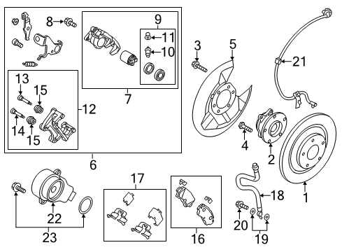2016 Mazda CX-5 Brake Components Diagram 2