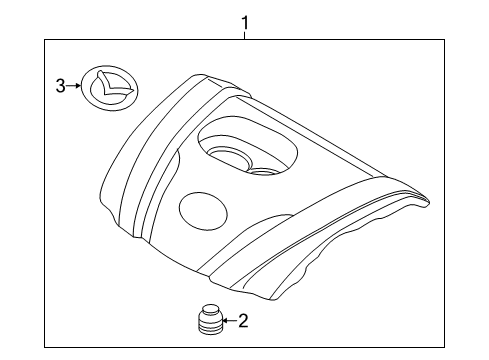 2025 Mazda CX-5 Engine Appearance Cover Diagram